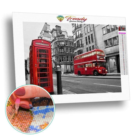 So British - modèle M004 | Peinture diamant - En ville Paysage Produit