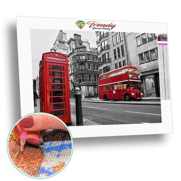 So British - modèle M004 | Peinture diamant - En ville Paysage Produit