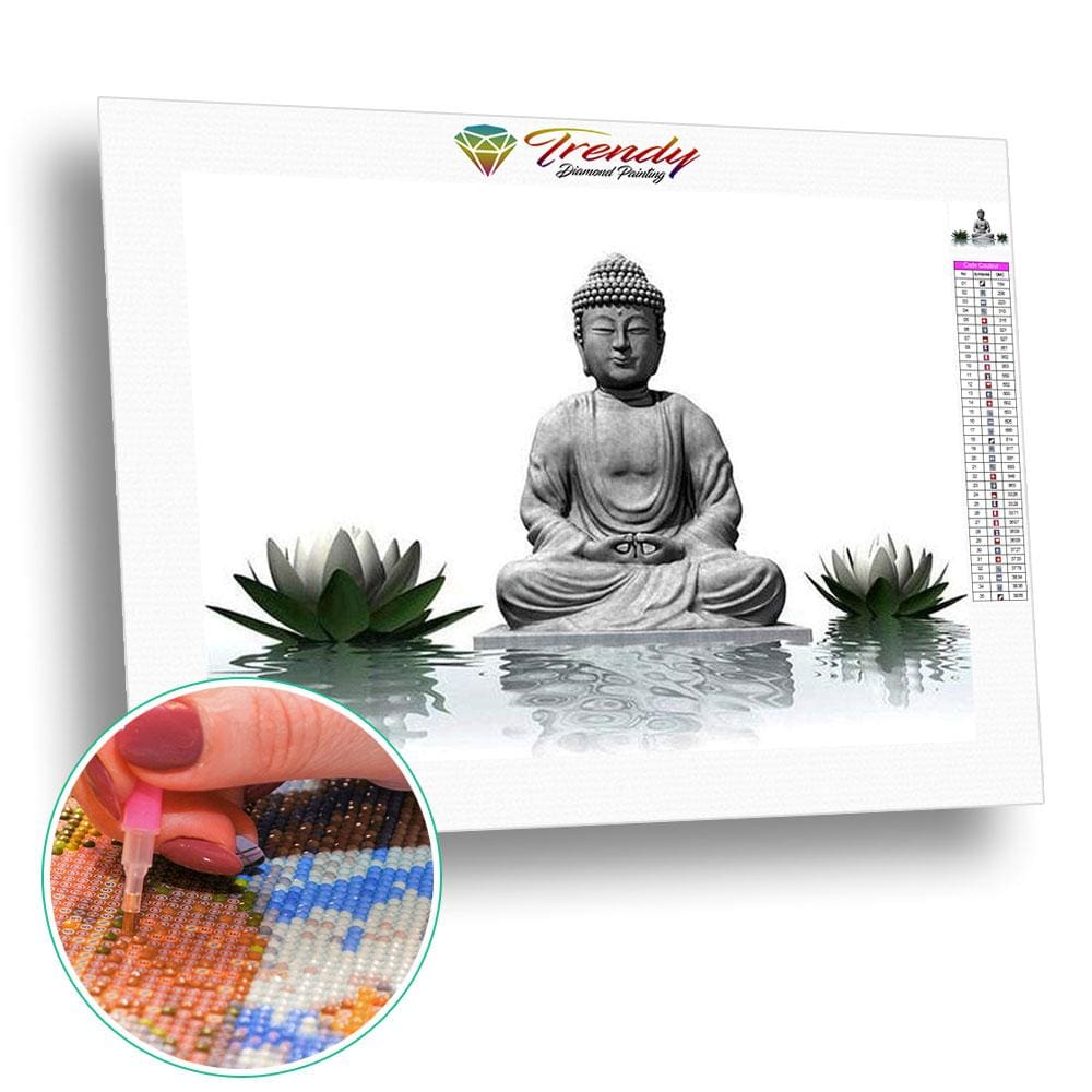 Statuette de Bouddha - modèle M001 | Broderie diamant kit complet - Bouddhisme Bouddhisme et Hindouisme Produit Religion