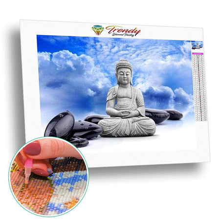 Statuette de Bouddha - modèle M002 | Broderie diamant complet - Bouddhisme Bouddhisme et Hindouisme Produit Religion