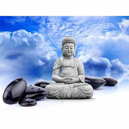 Statuette de Bouddha - modèle M002 | Broderie diamant complet - Bouddhisme Bouddhisme et Hindouisme Produit Religion