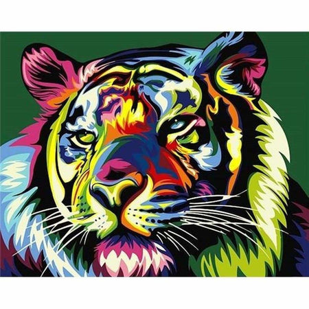Tigre colorful - modèle M002 | Toile diamant - Animaux Produit Tigre