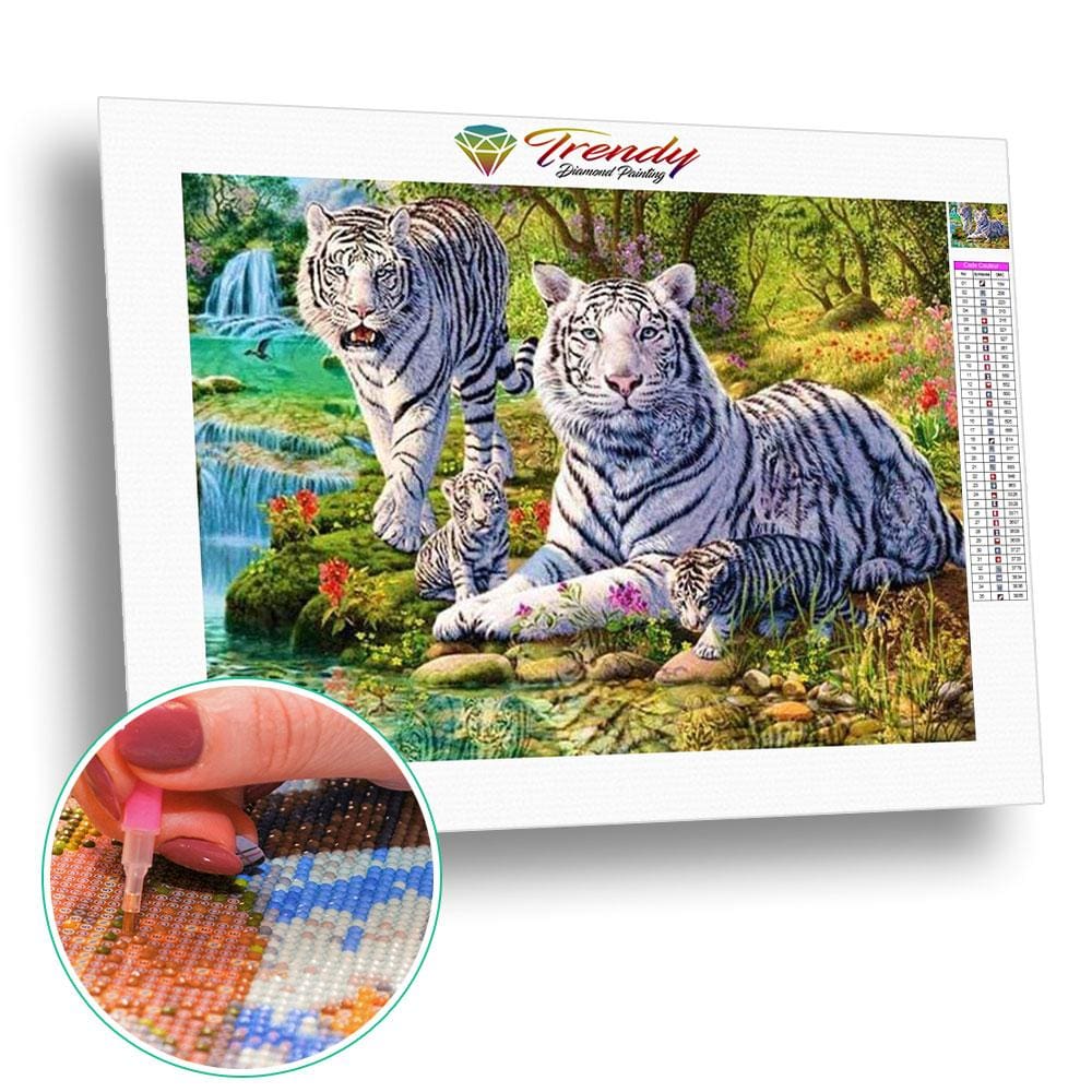 Diamond painting tigre : La beauté des félins