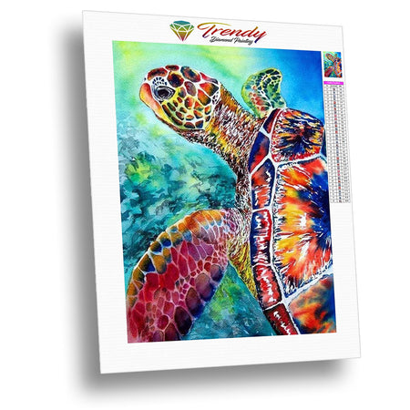 Tortue marine multi couleur
