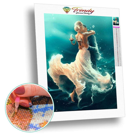 Une valse aquatique | Diamond Painting - Portrait Produit