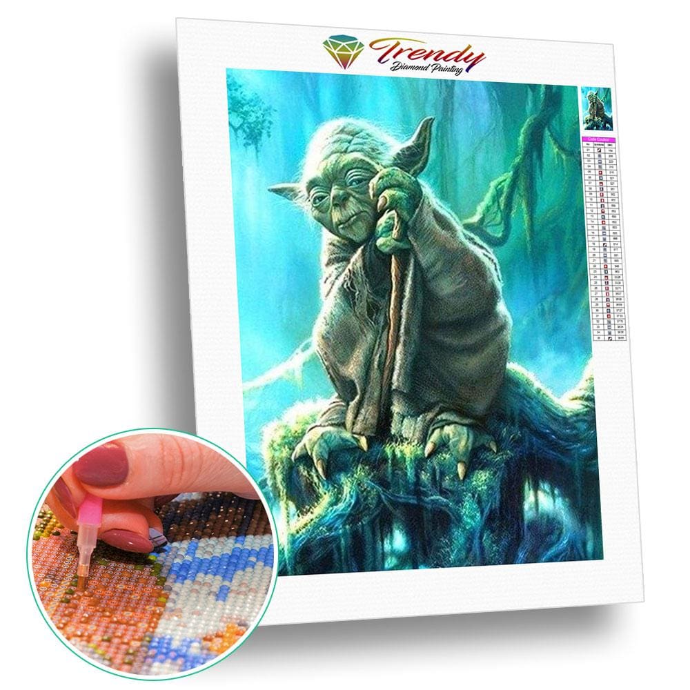 Yoda | Diamond painting kit - Cartoon Dessin animé Produit Star Wars Yoda